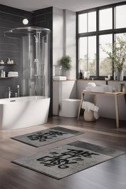 Mijölnir Juego de alfombrillas de baño CT-5355 Multicolor